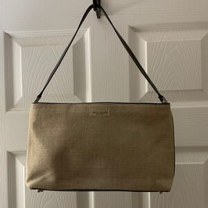 Vintage Kate Spade Italian linen shoulder bag